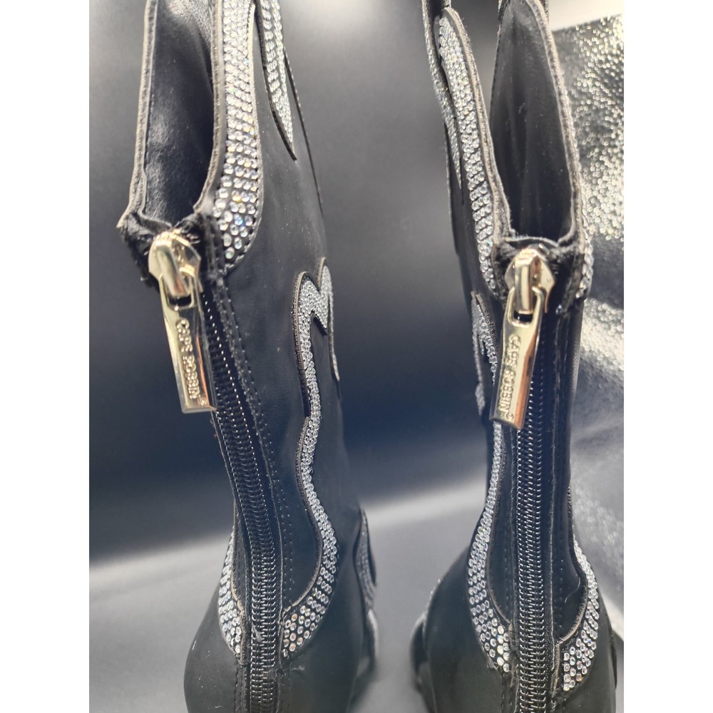 Cape Robbin Nayaye Rhinestone Western Cutout Cowboy Stiletto Heels 6 Womens - Picture 9 of 11